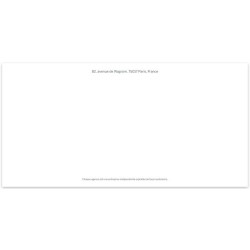 Enveloppe 220 x 110 mm